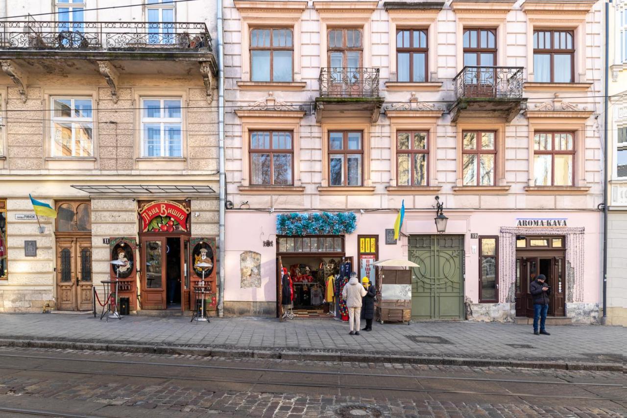 Rynok Square City Center Two Bedroom Apartment! Lviv Eksteriør billede